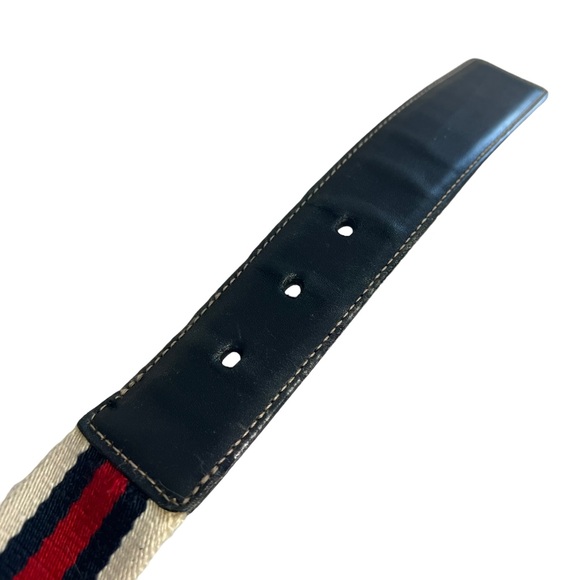 Gucci Web Stripe Canvas Belt - Picture 6 of 6